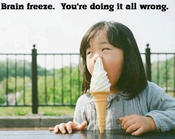 Brain freeze