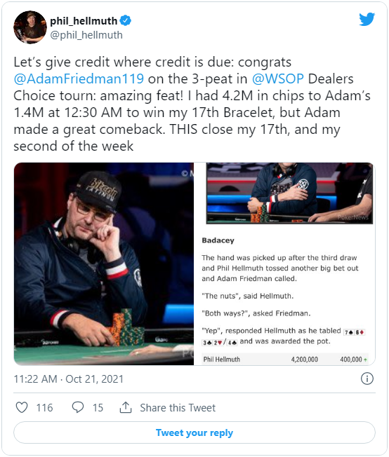 Hellmuth Twitter