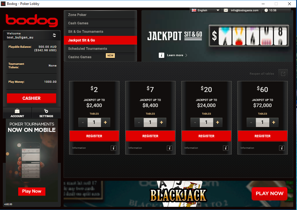 bodog poker site